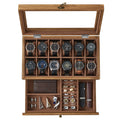 Boîte à Montres. Coffret Bois Verre & Velours