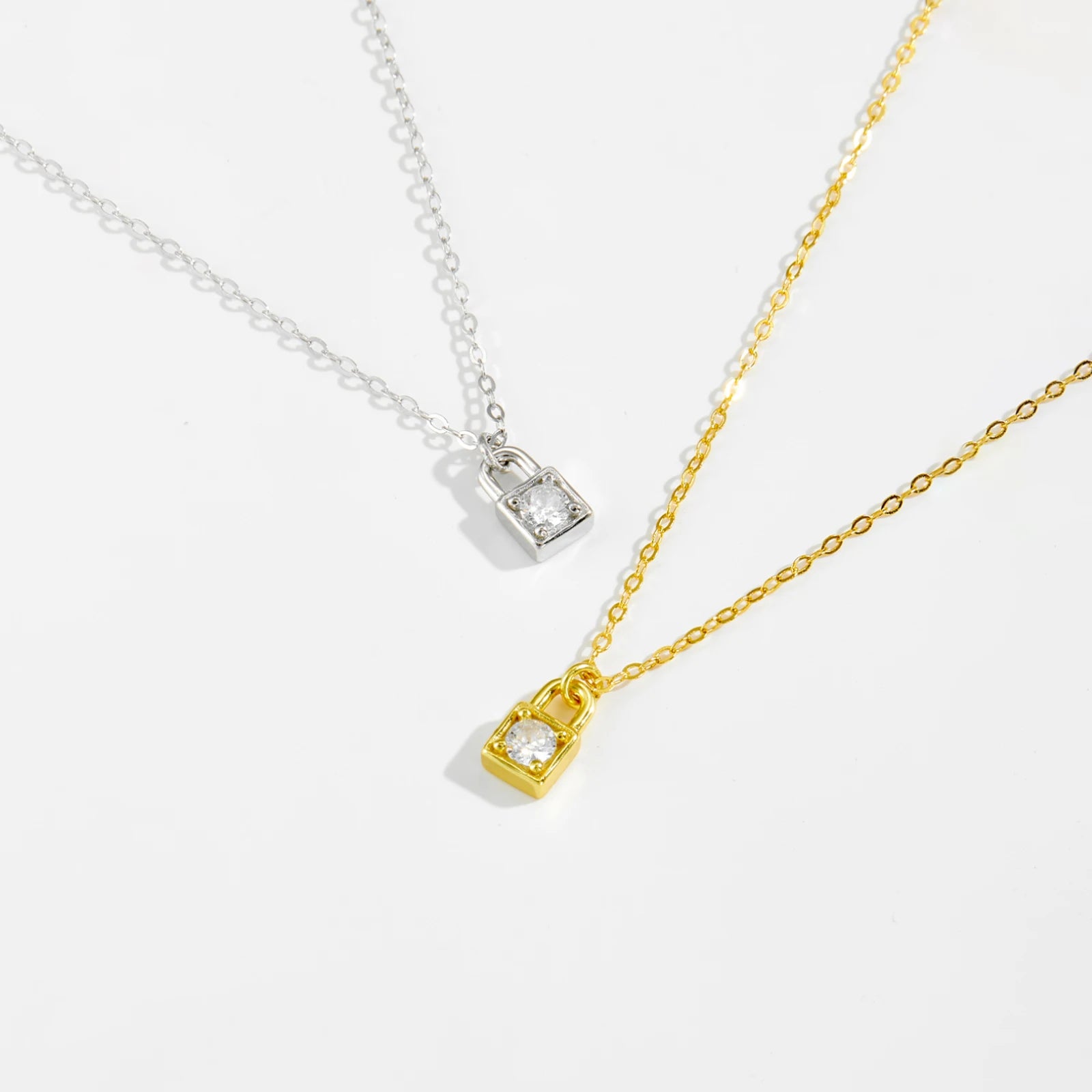 Collier Pendentif Clé Argent & Or