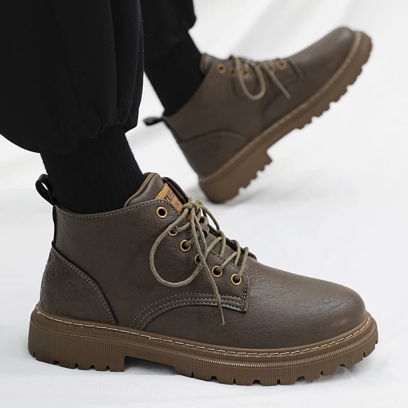 Chaussures Montantes en Cuir