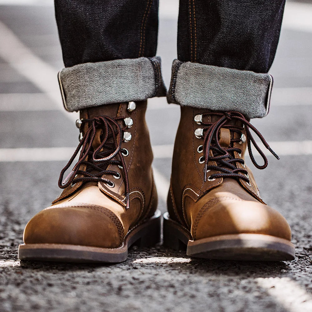 Bottines Cuir – Style Vintage Rétro