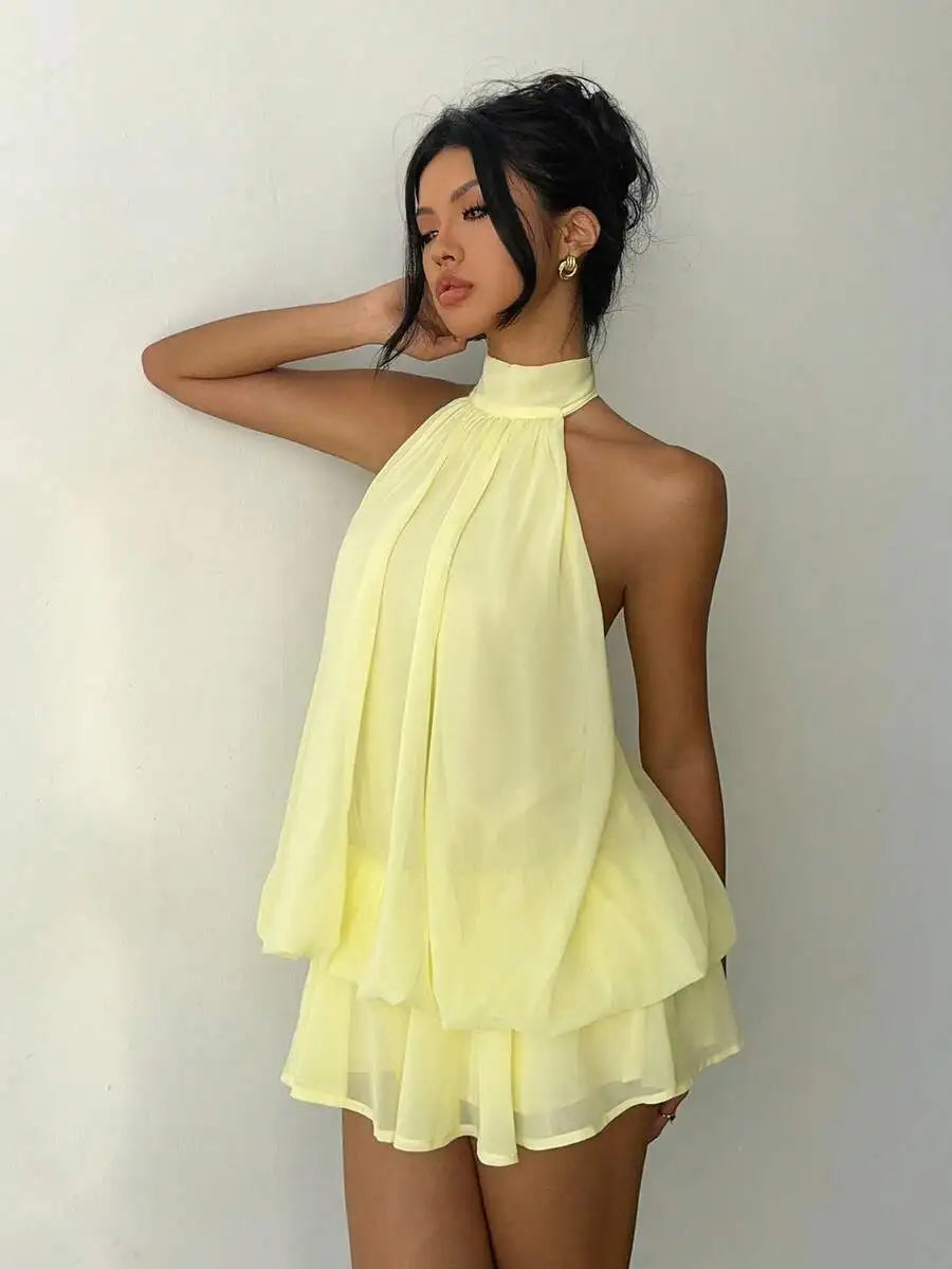 Robe jaune Femme
