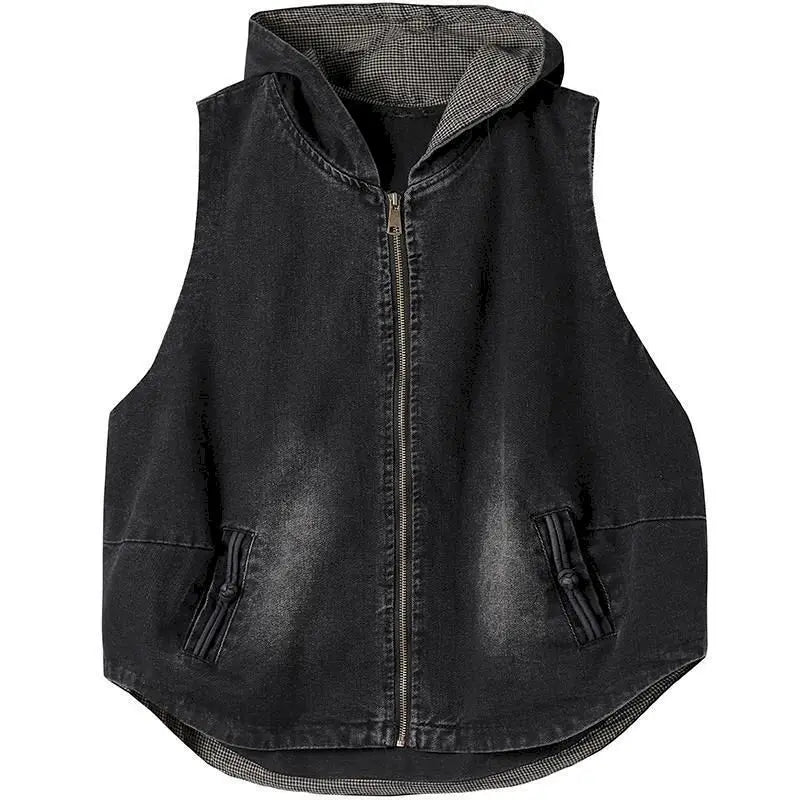 Veste en Jean à Capuche – Oversize