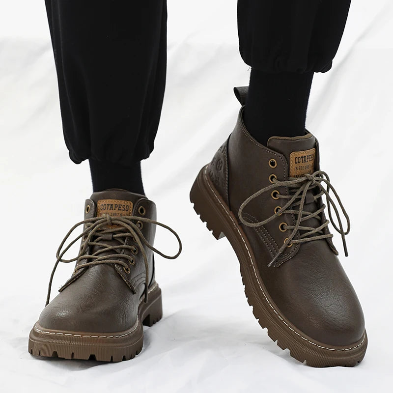 Chaussures Montantes en Cuir