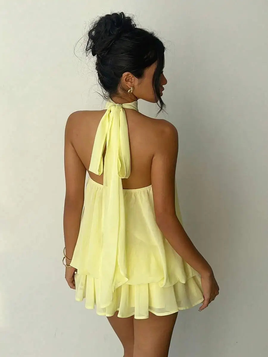 Robe jaune Femme