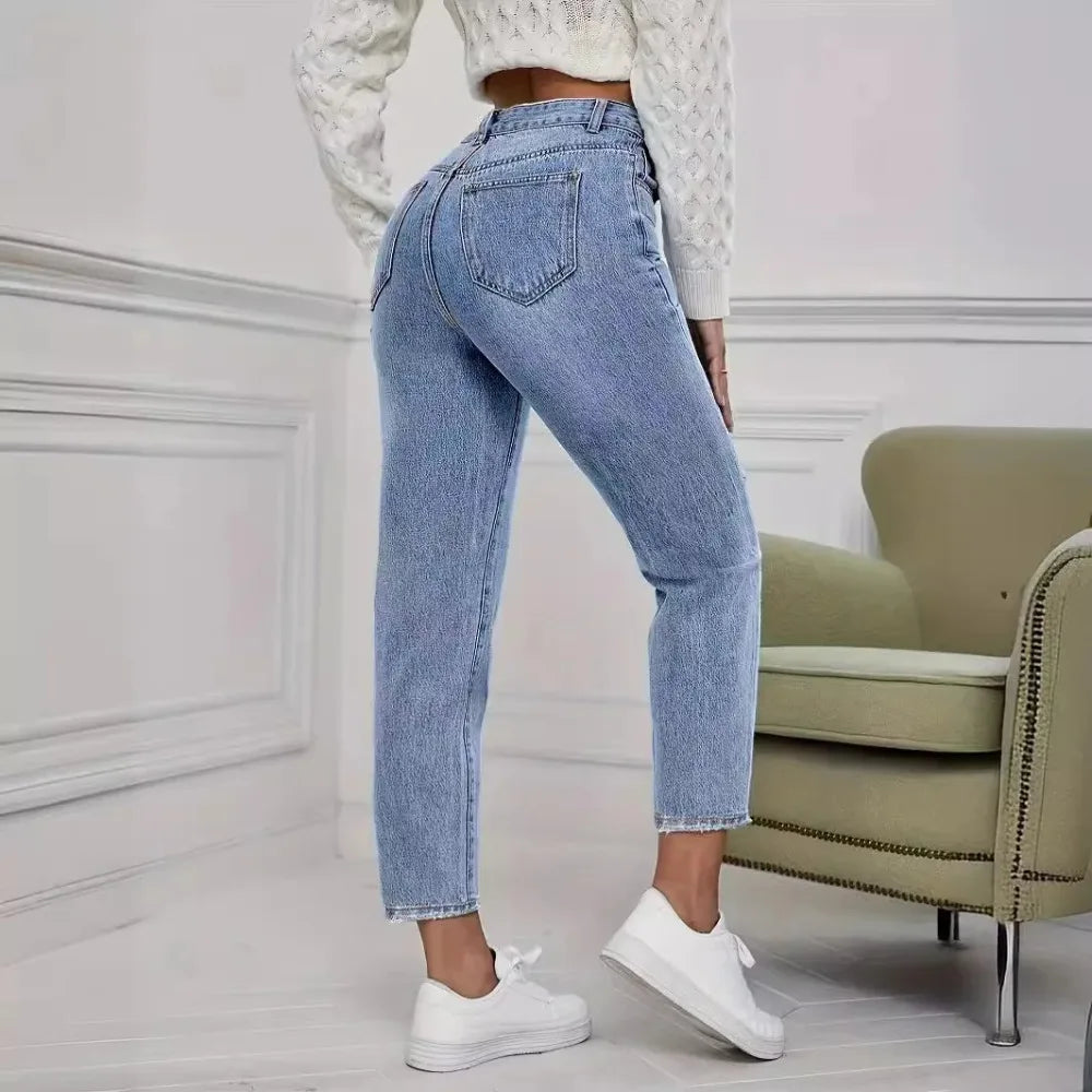 Jean Femme Délavé Style Casual