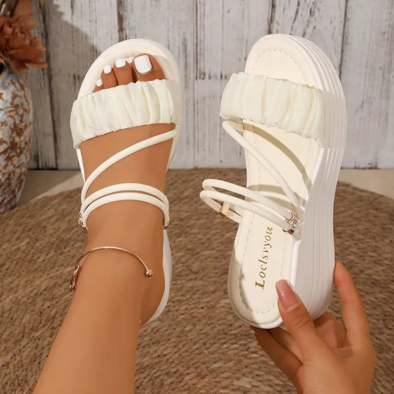 Sandales Compensées – Style Romain