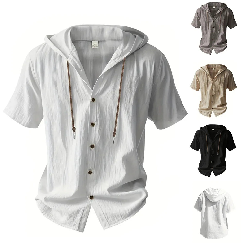 Chemise – Manches Courtes Capuche