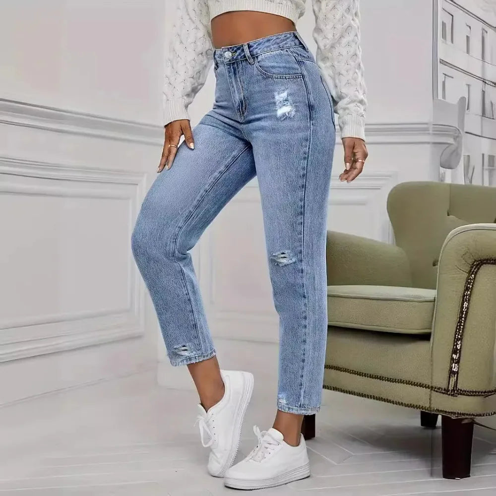 Jean Femme Délavé Style Casual