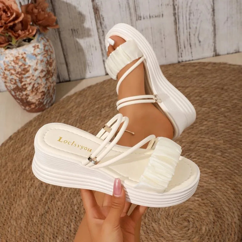 Sandales Compensées – Style Romain