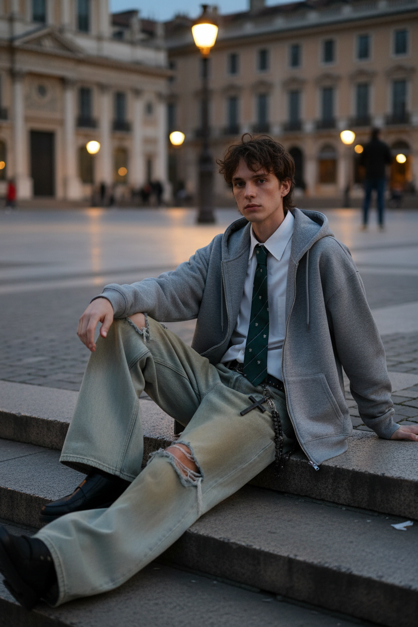 Cardigan Gris Plaza