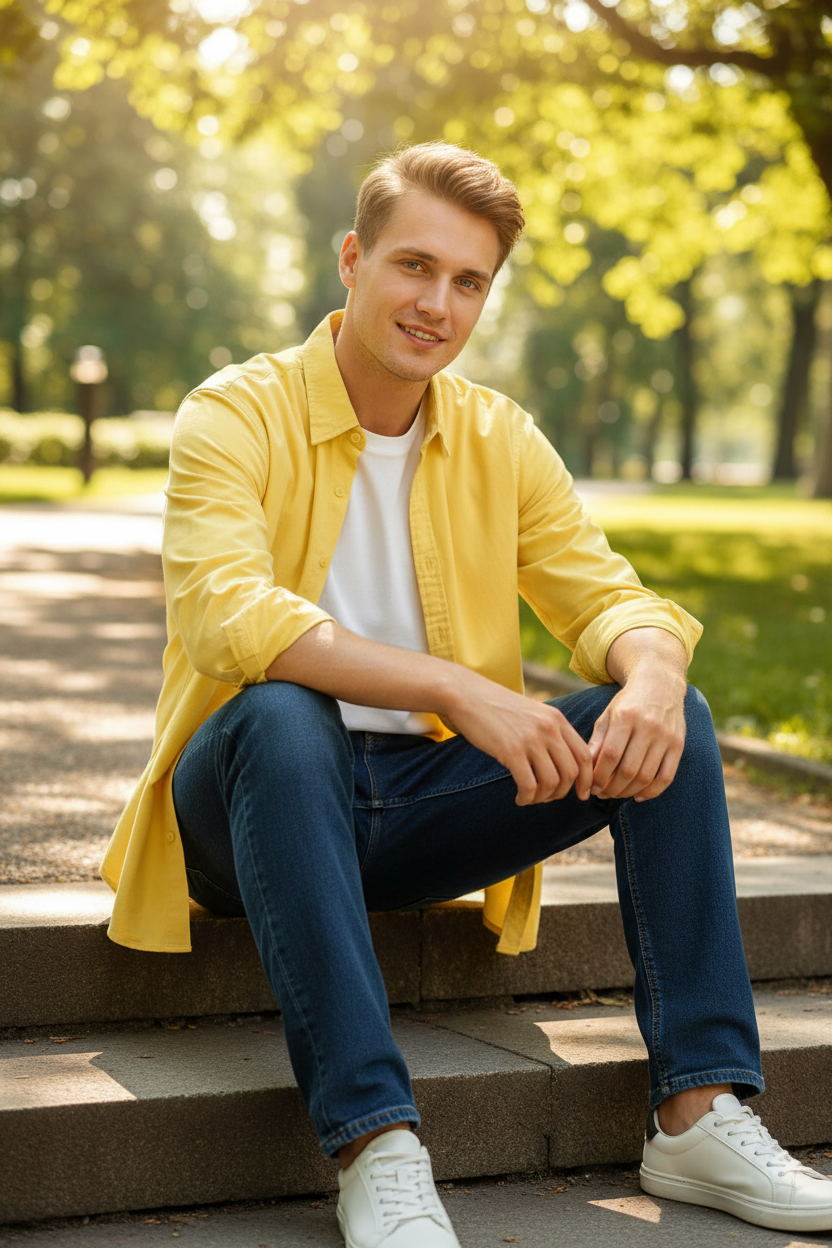 Chemise Jaune