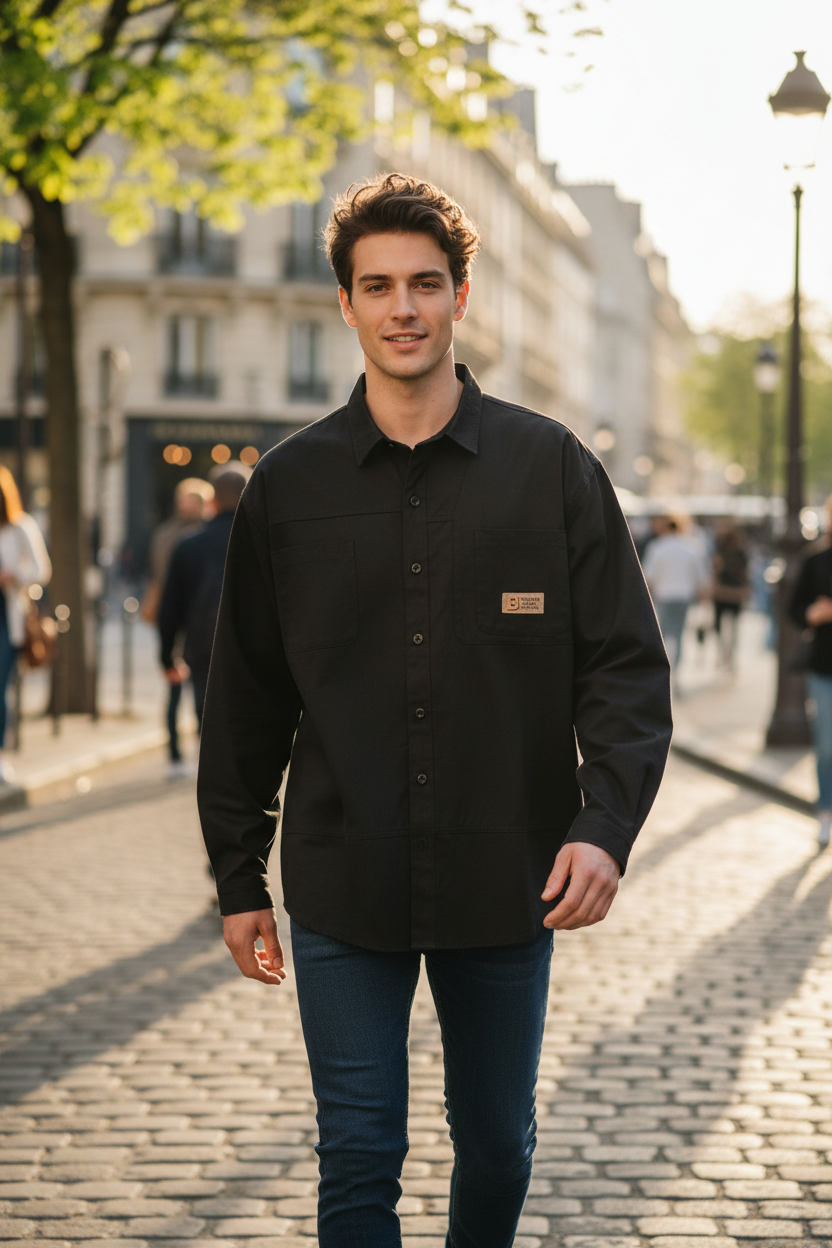 Chemise Noire – Rue
