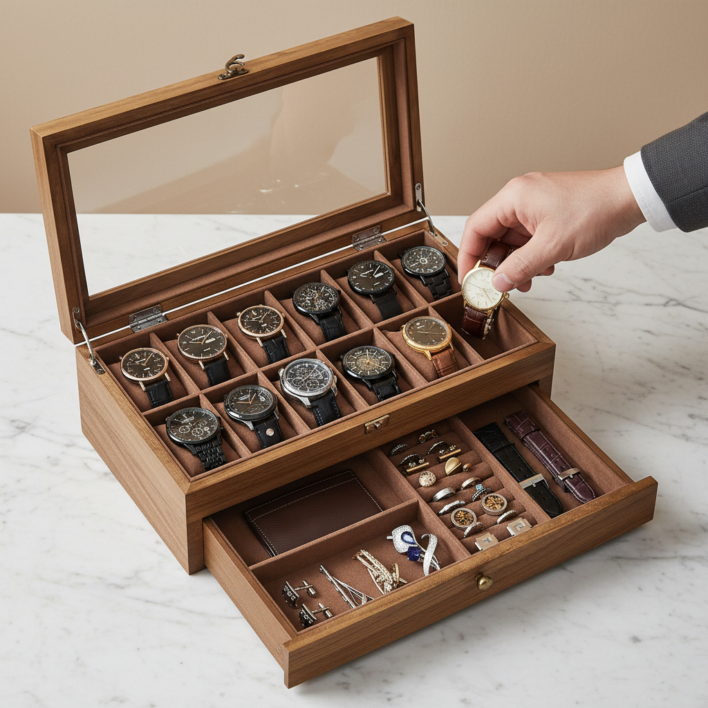 Coffret Marron – Marbre