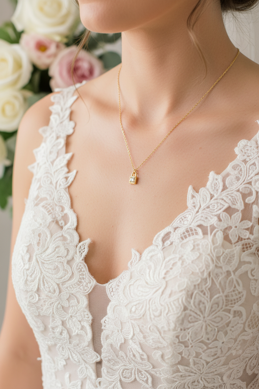 Collier clé – mariage