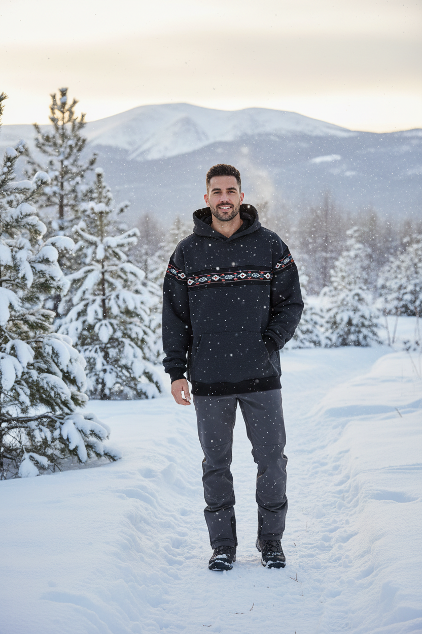 Hoodie Aztec Hiver