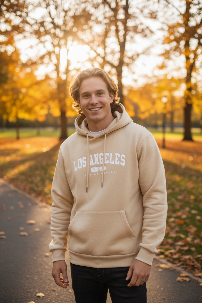 Hoodie Beige