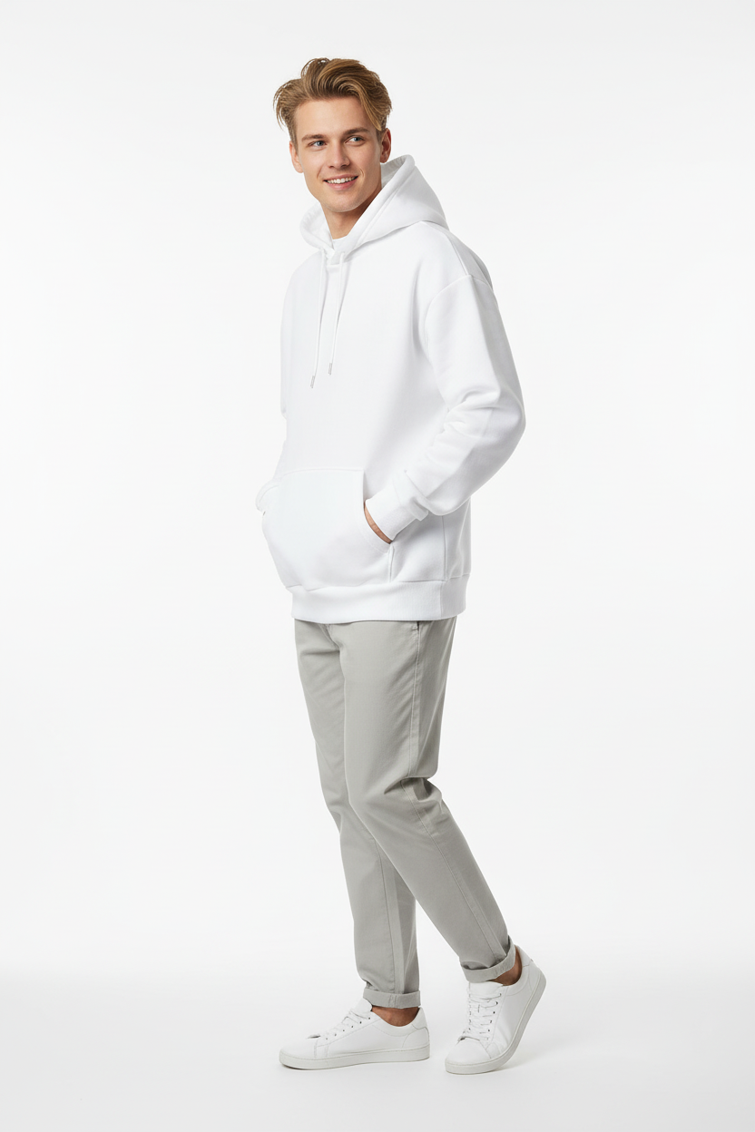 Hoodie Blanc Homme