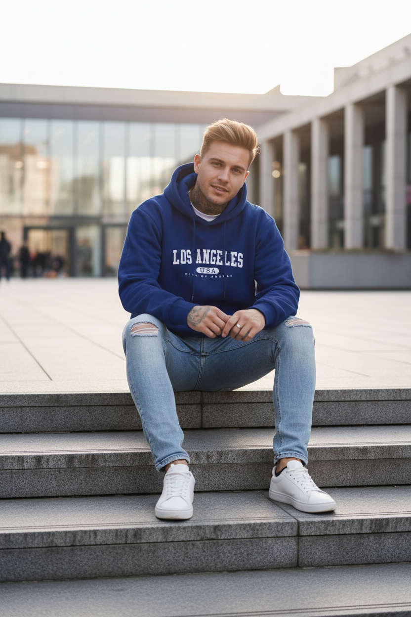 Hoodie Bleu Marine