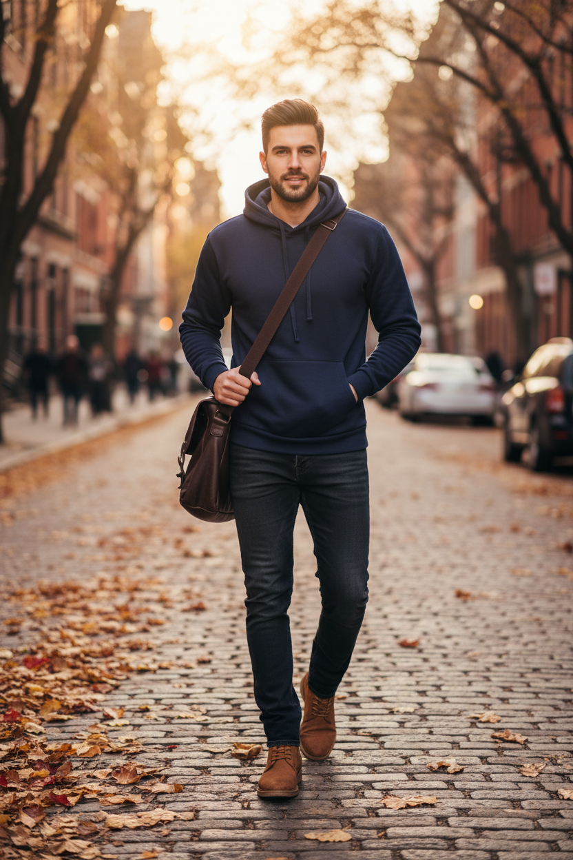 Hoodie Bleu Marine