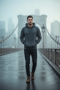 Hoodie Gris Foncé