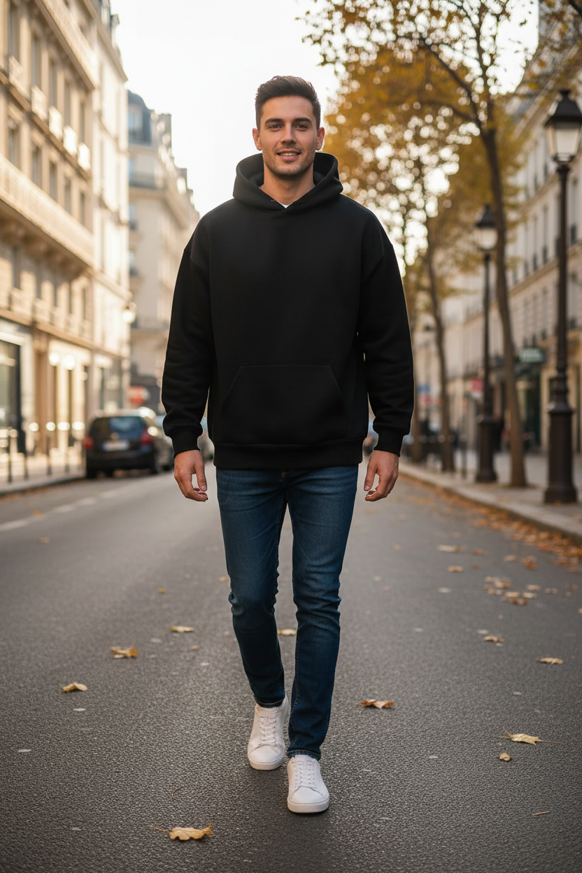 Hoodie Noir Homme