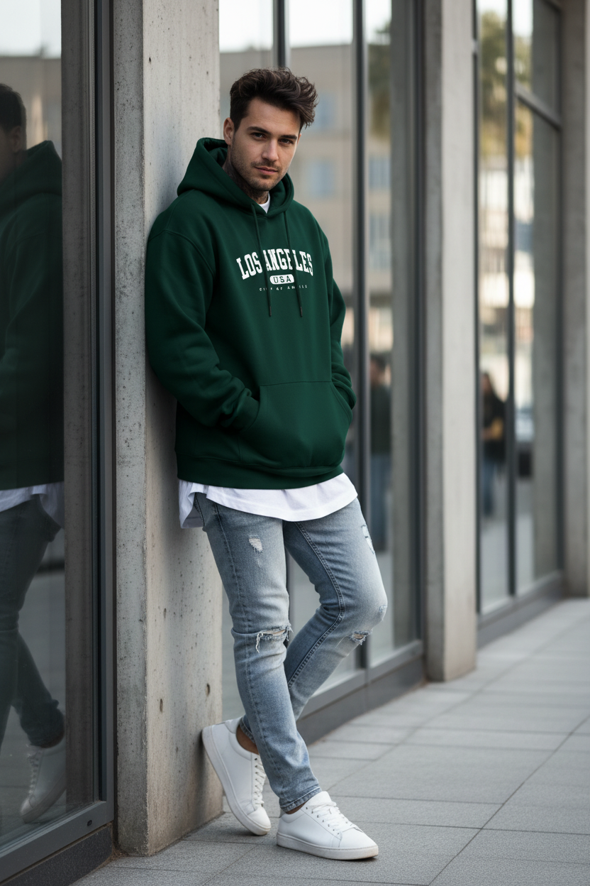 Hoodie Vert
