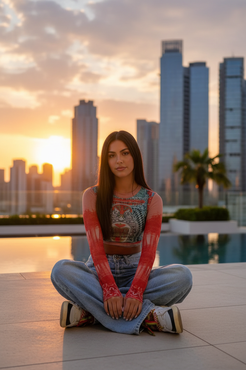 Jean Baggy - Rooftop Sunset