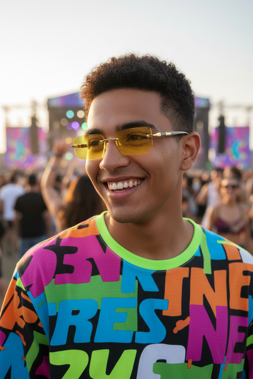 Lunettes MOONBIFFY homme – jaune