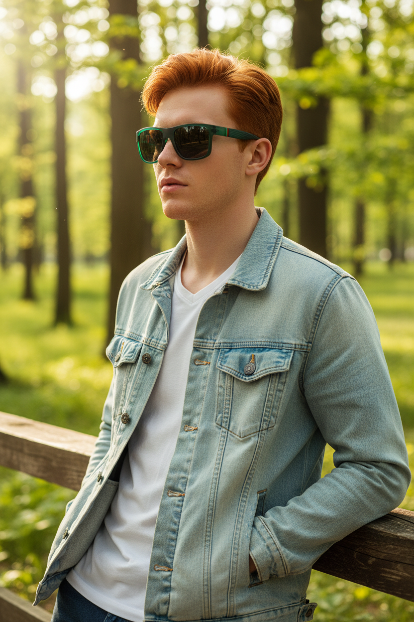 Lunettes Vert 3/4