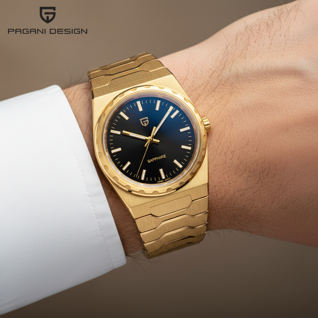Montre Or Cadran Noir