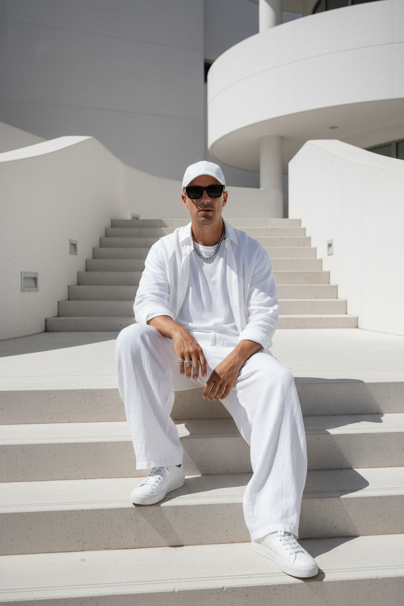 Pantalon Blanc