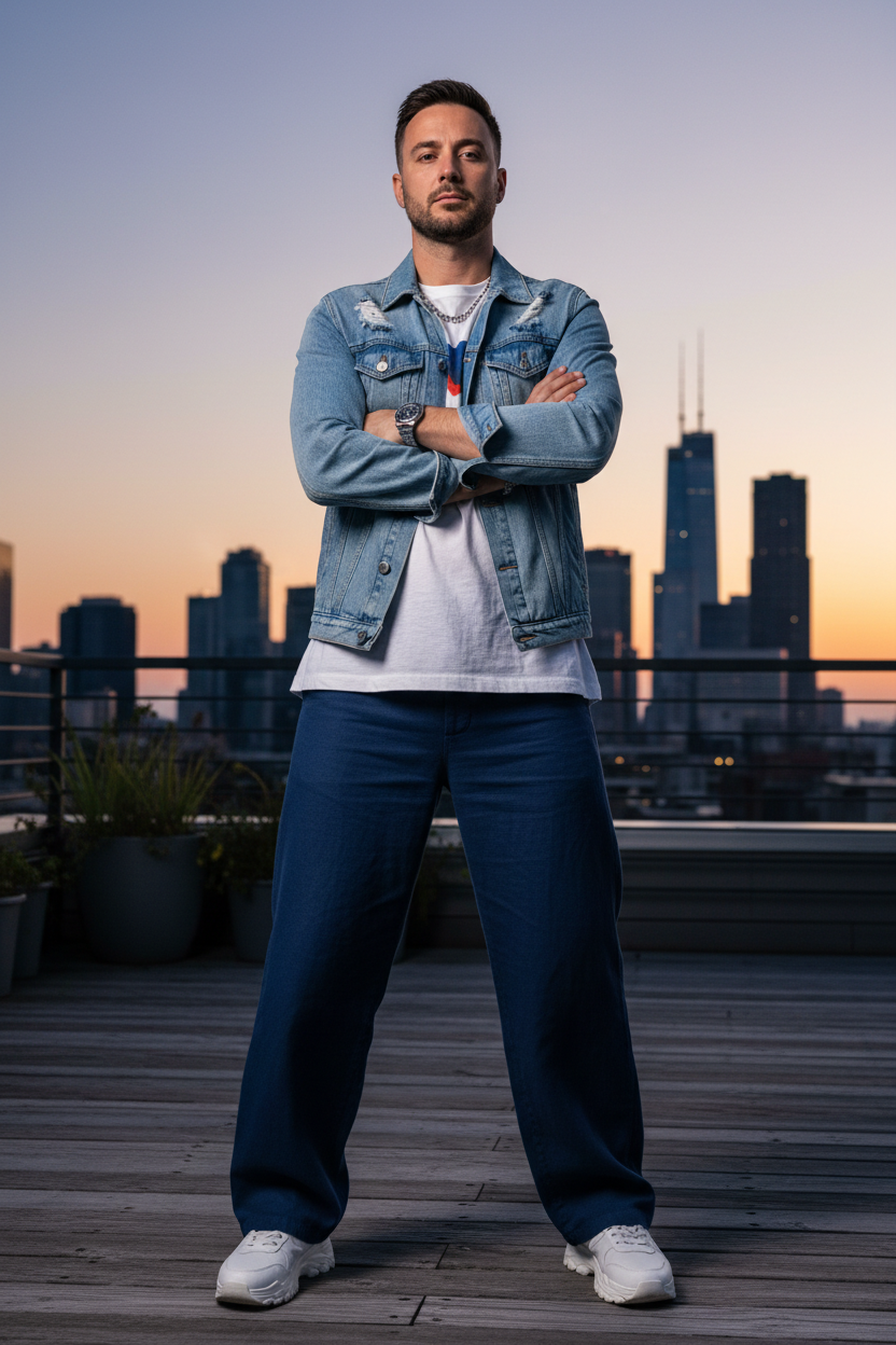 Pantalon Bleu Marine