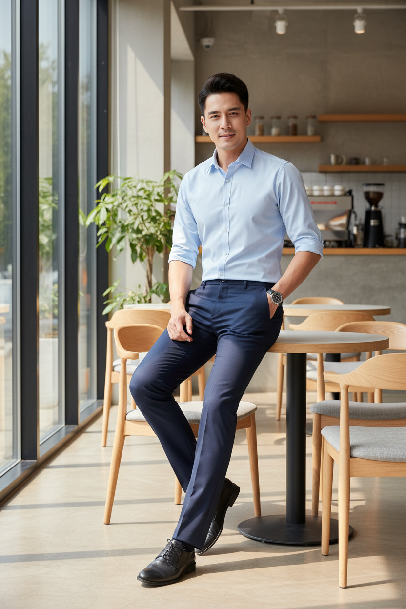 Pantalon Bleu marine
