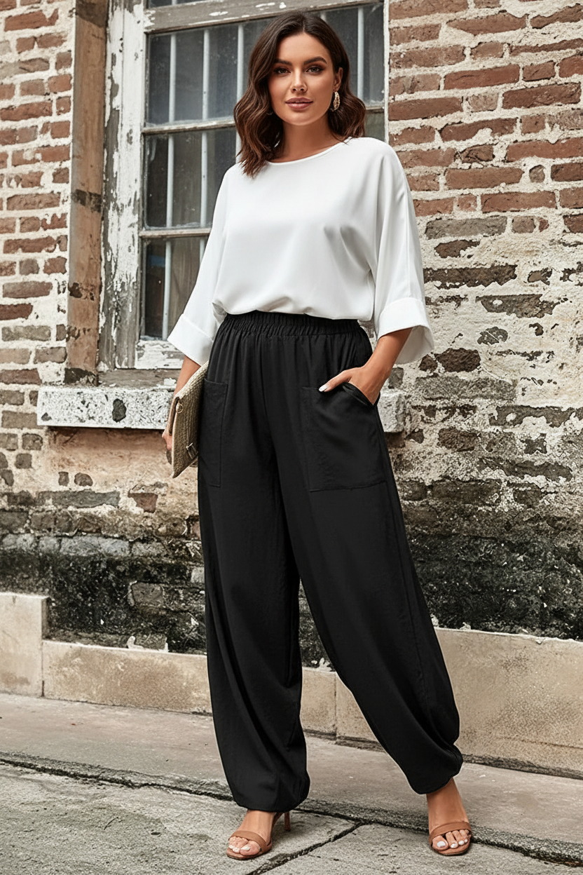 Pantalon Harem Noir