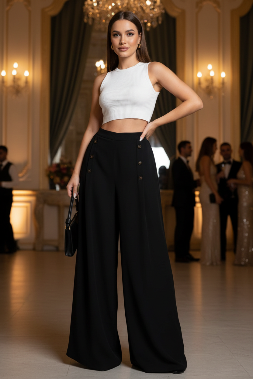 Pantalon Large - Soirée