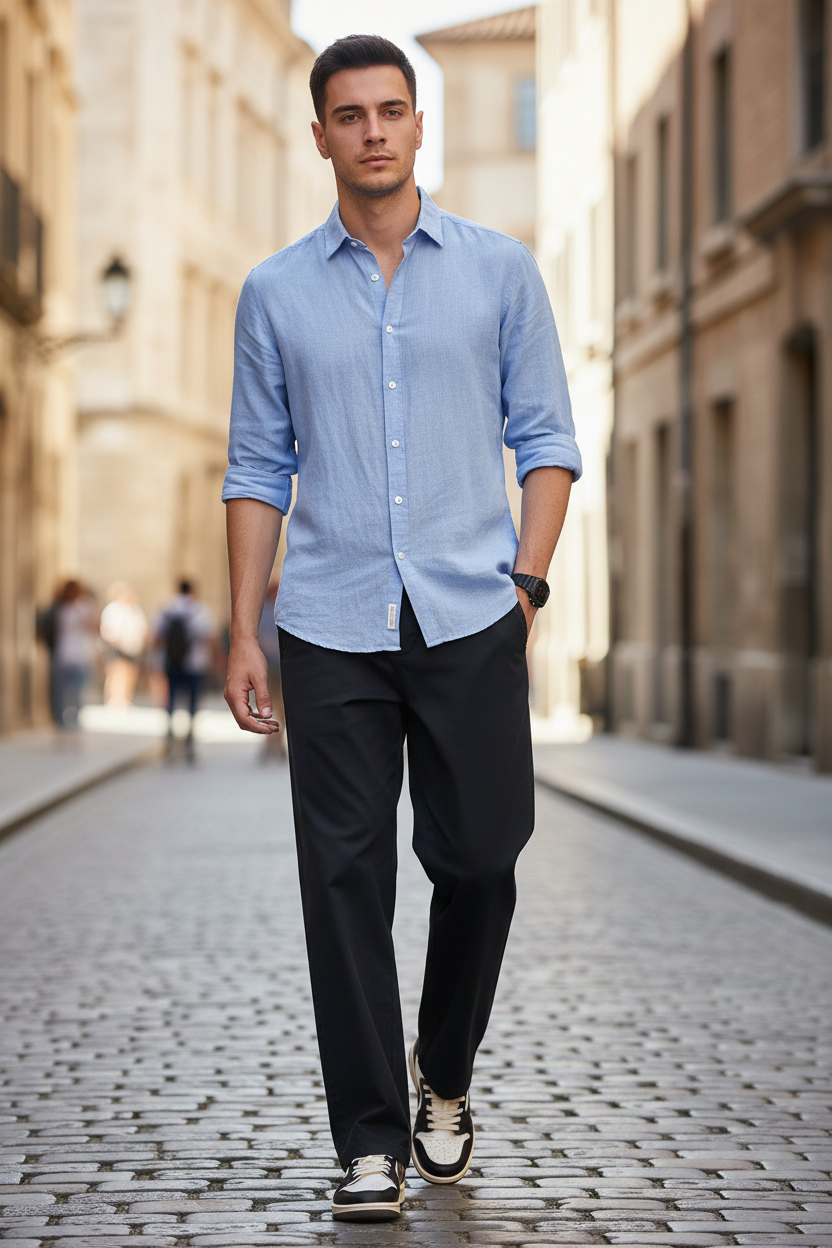 Pantalon Noir-gris – Nouvelle version