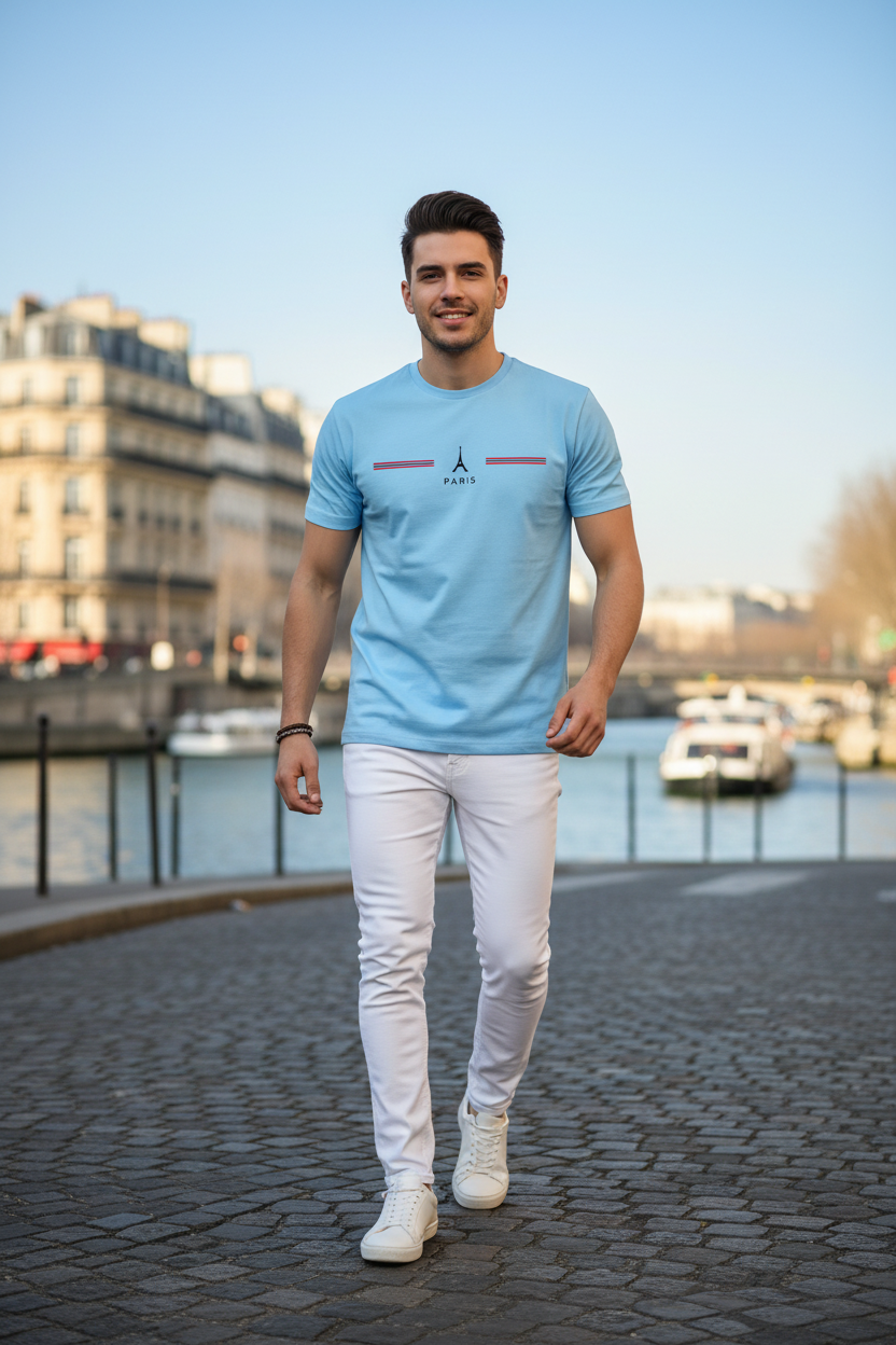 Paris Oversized Bleu Ciel