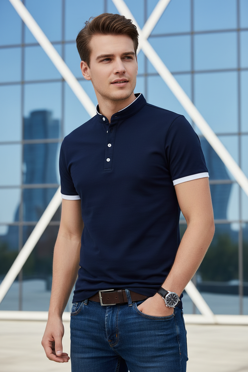Polo Bleu Marine