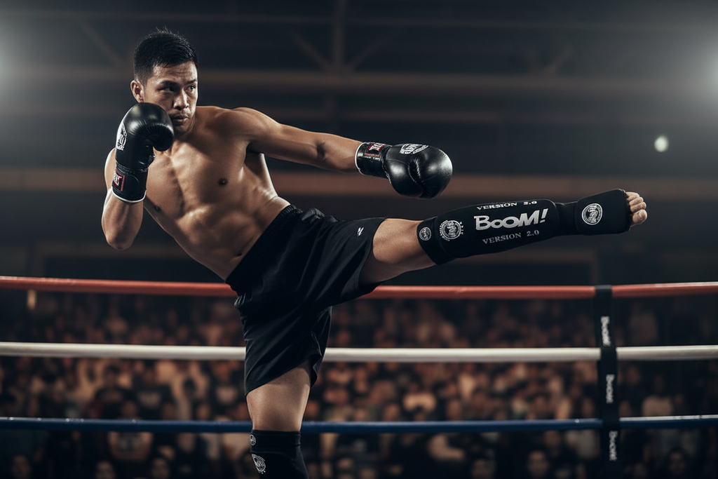 Protège-tibias Noir – Boxe