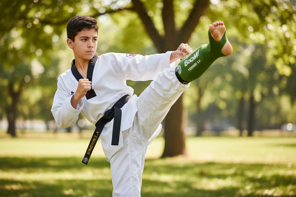 Protège-tibias Vert – Taekwondo