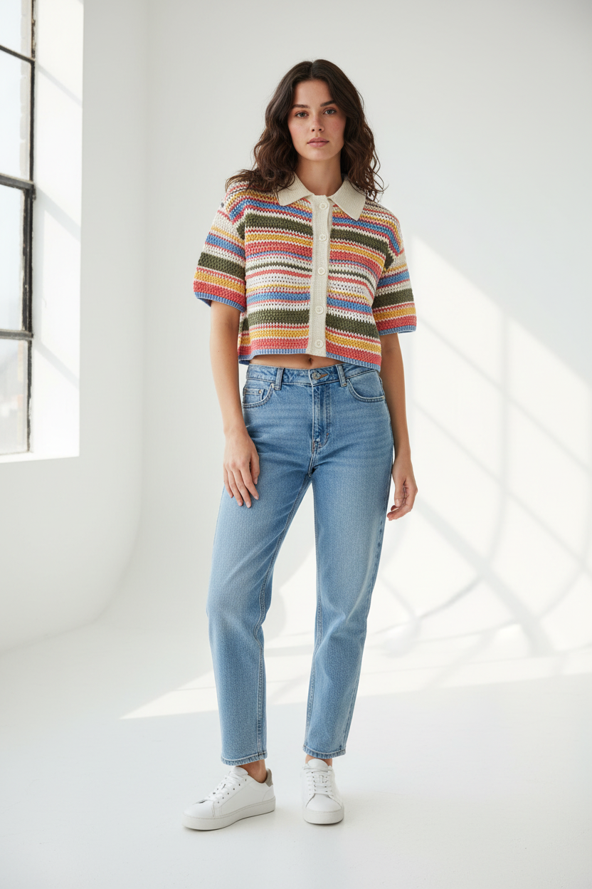 Pull Crop Rayé - Studio