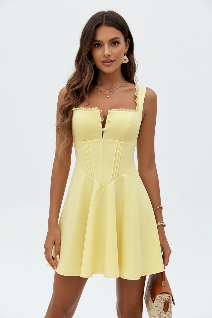 Robe Cami Jaune - Studio