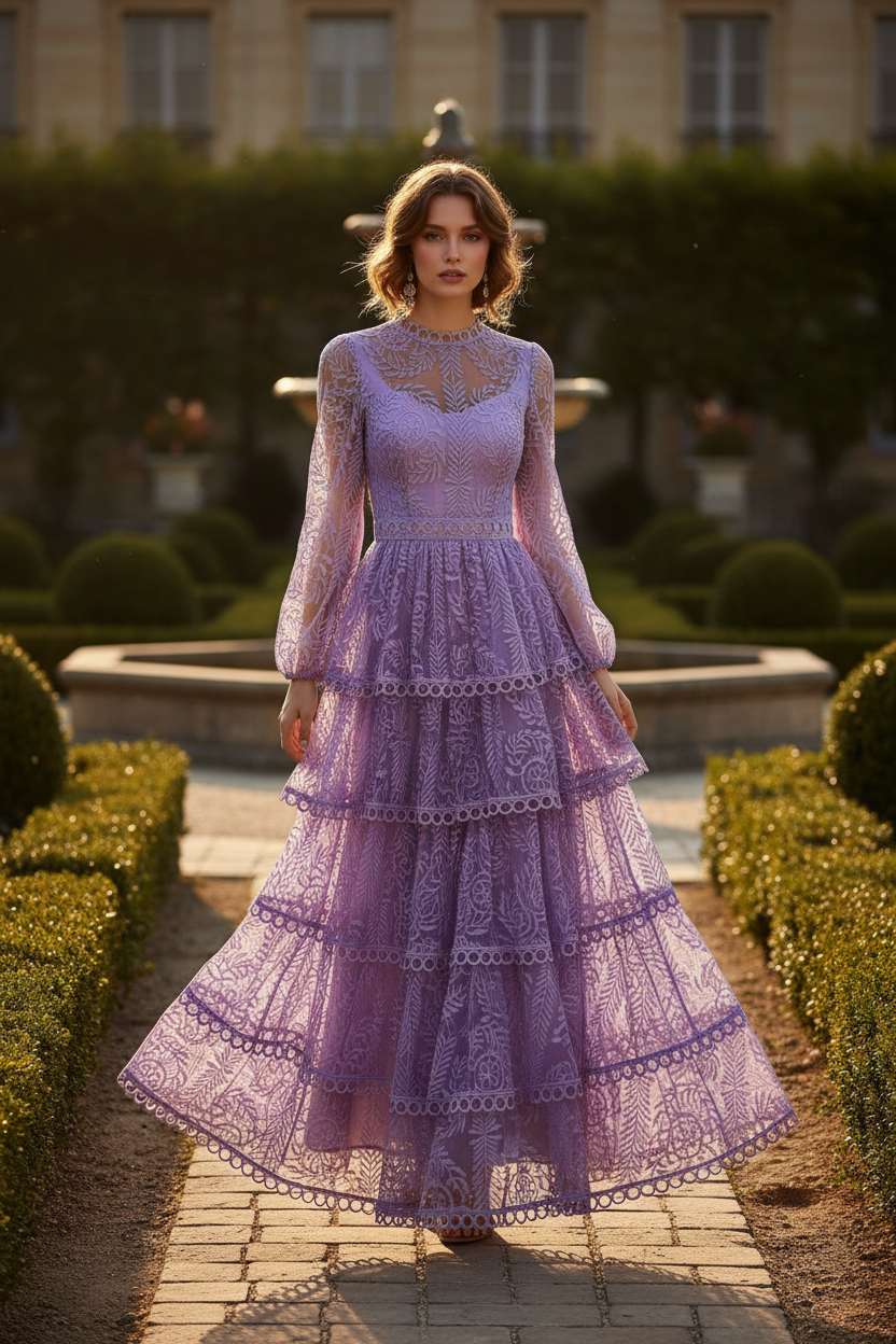 Robe Longue Violet