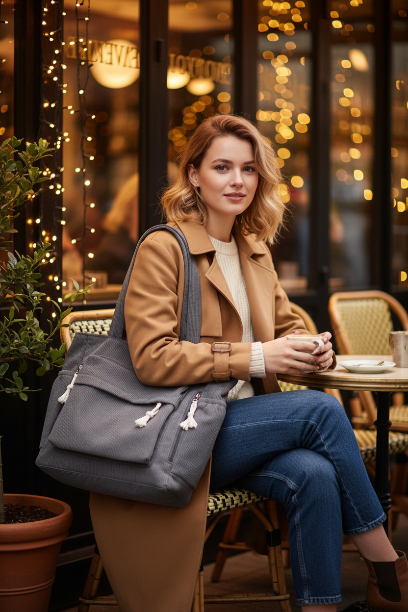 Sac Gris mannequin européen