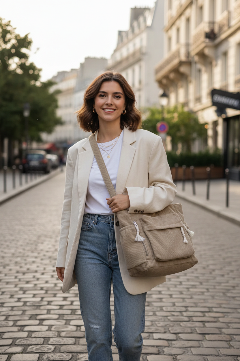 Sac Khaki mannequin européen