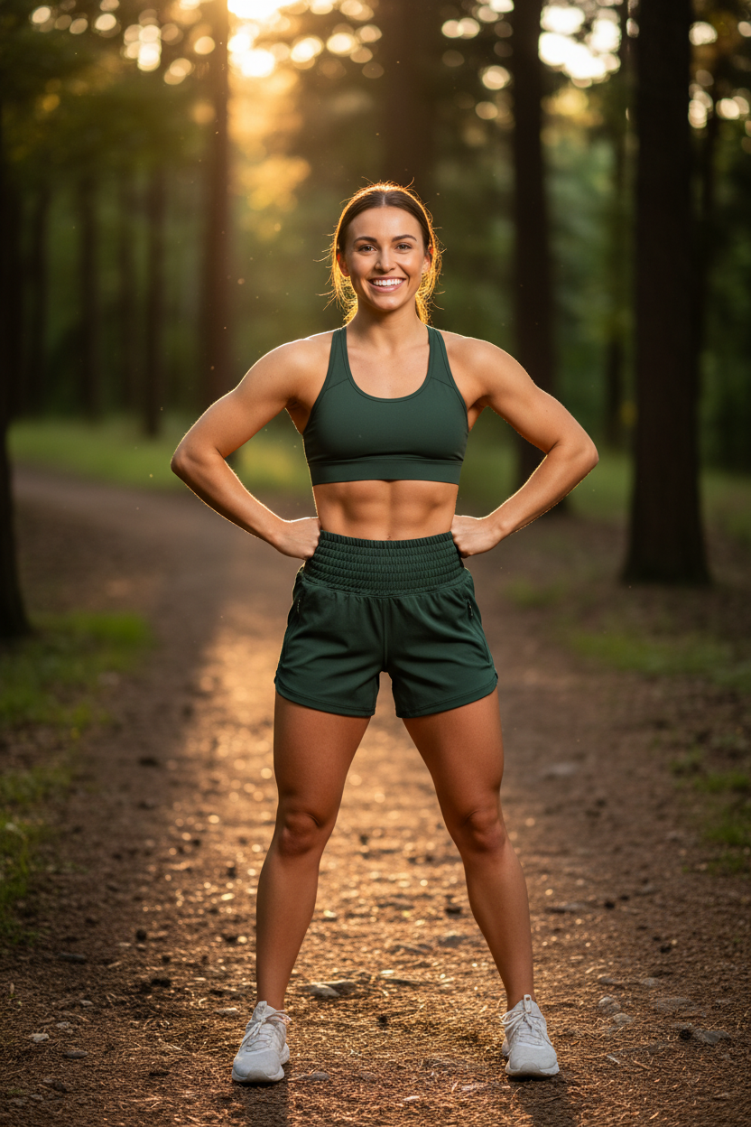 Short Vert Foncé