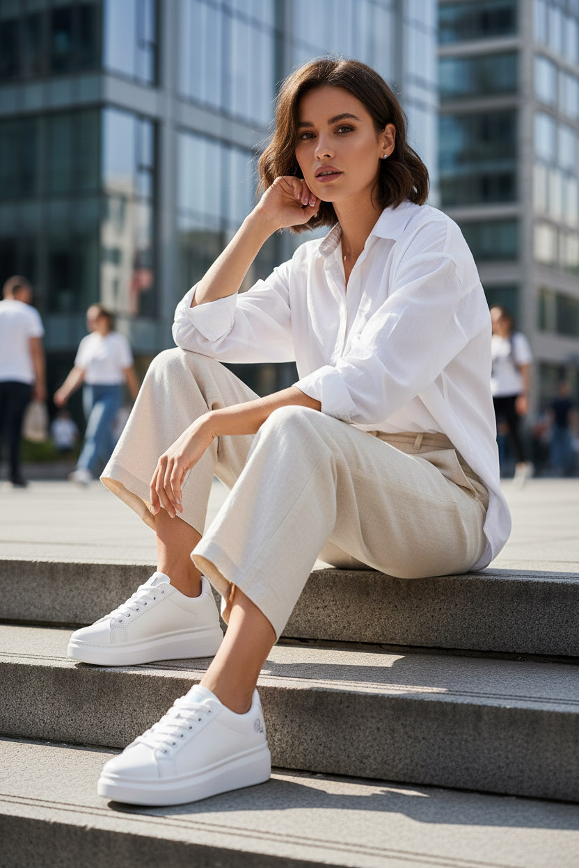 Sneakers brodées – marches
