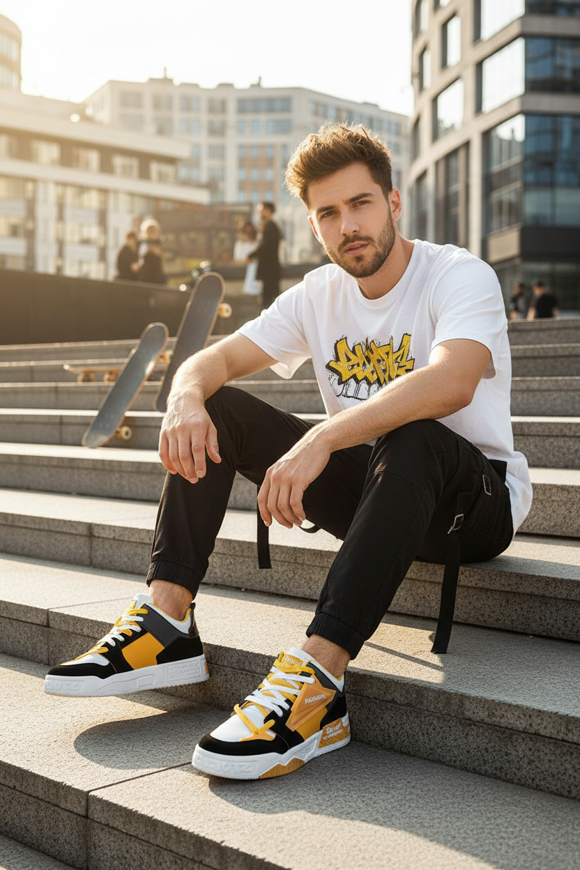 Sneakers Jaune – Urban Steps
