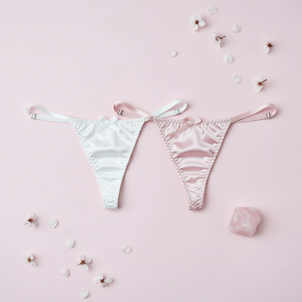Strings Blanc-Rose – Flat lay
