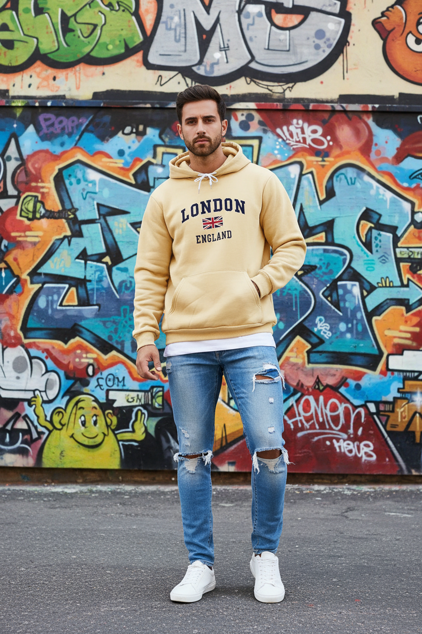 Sweat London England – Jaune